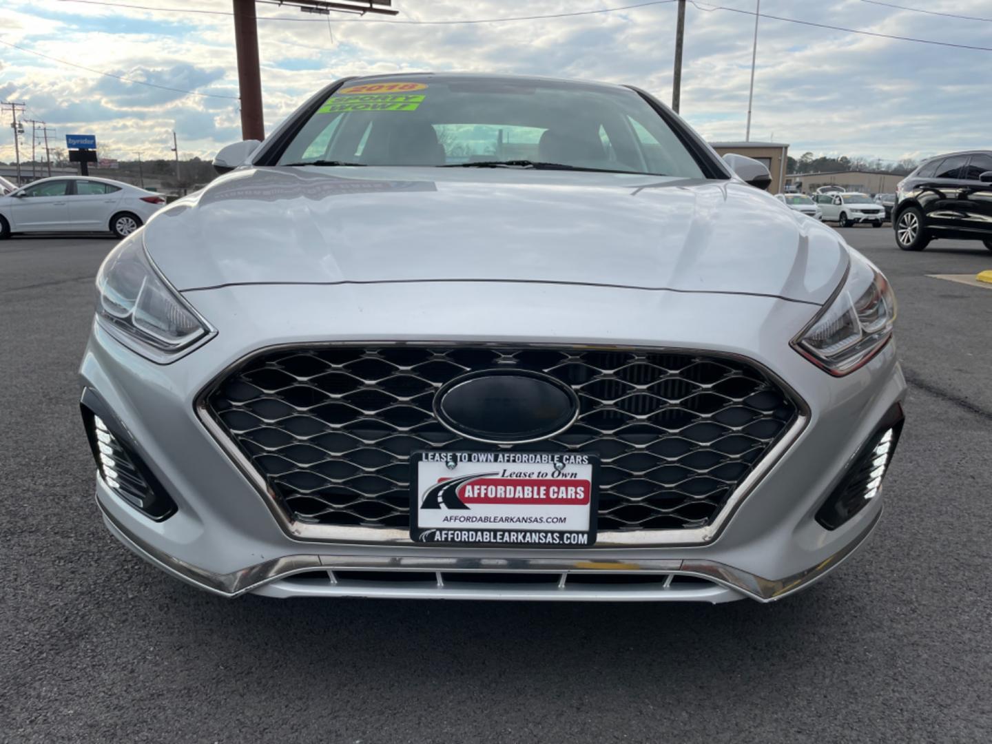 2018 Silver Hyundai Sonata (5NPE34AB4JH) with an 4-Cyl, 2.0 Turbo engine, Auto, 8-Spd Shiftronic transmission, located at 8008 Warden Rd, Sherwood, AR, 72120, (501) 801-6100, 34.830078, -92.186684 - Photo#2